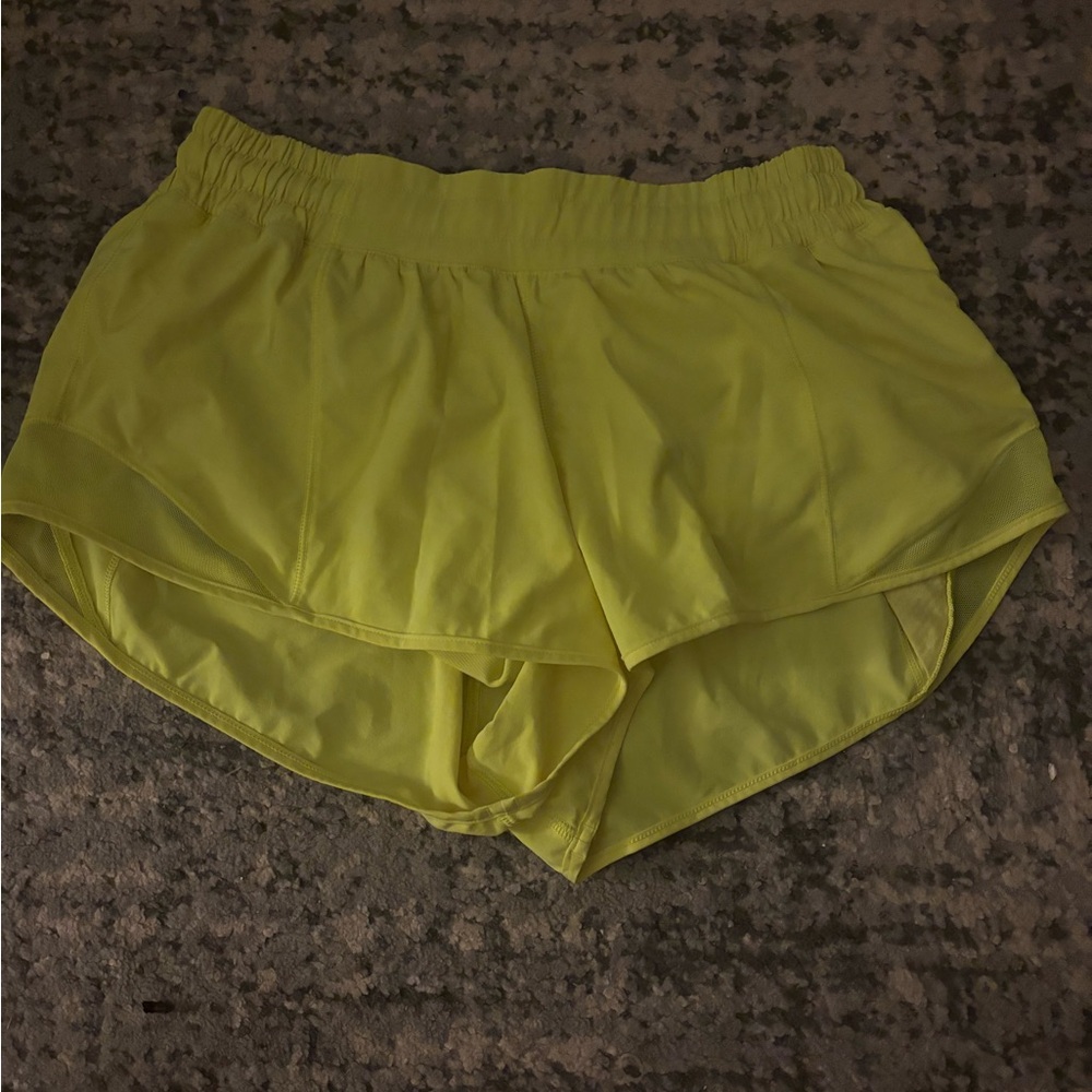 Lululemon Yellow Shorts